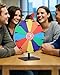 Bollmisde Prize Wheel 12 Inch, Spinning Wheel with 12 Writable Slots, Durable Spin The Wheel Game with Stand for Events, Classroom Games, and Party Raffles