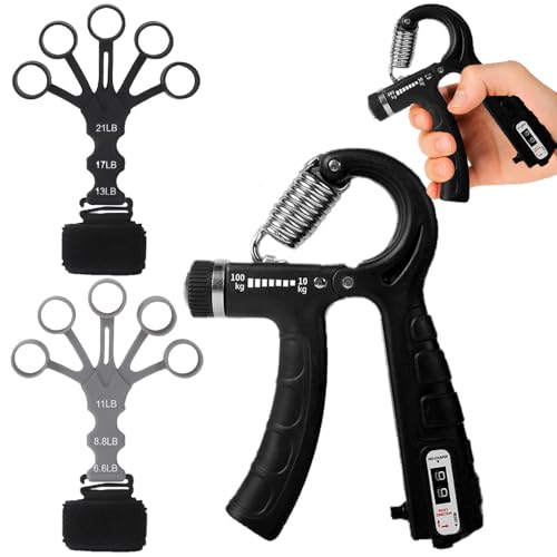フィンガーパワー 指ストレッチャー 握力 鍛える ヤツ 指グリップ強化器 握る トレーニング 器具 フィンガートレーナー ハンドグリップ ストレス解消 グッズ 筋トレ 握力を鍛える道具 No26 100Kg