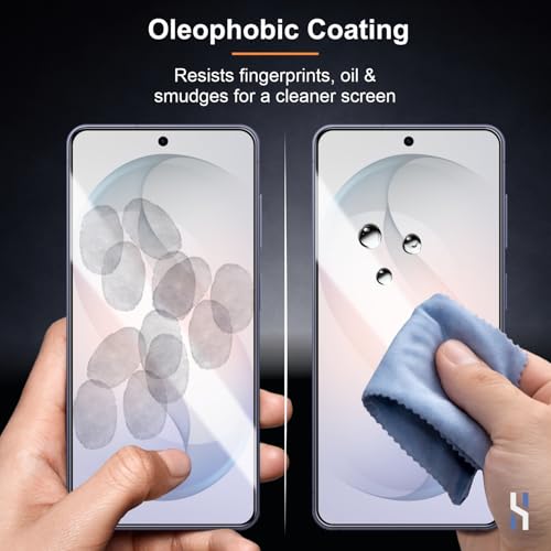 Image of Tempered Glass for Samsung Galaxy S26 - Military Grade 9H Screen Guard, Anti-Scratch, Shatterproof, Edge-to-Edge Full Coverage - Black Border