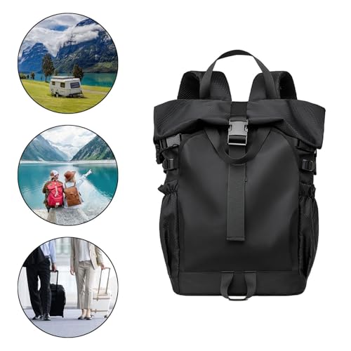 Roll Top Backpack Carrying Bag Waterproof Multifunctional Men Casual Backpack3