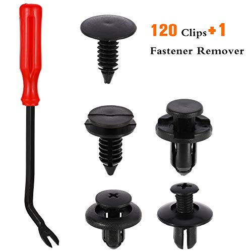 Thursday April 121 Pcs Nailon para Remaches y Accesorios de Montaje para Muebles de Automóvil Kit de Fijación de Panel con Removedor y Reparación de Parachoques