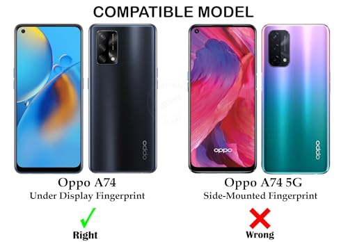 Image of Jkobi Lifetime Anti-Yellow Clear Back Cover Case for Oppo A74 4G (Sleek Hard Crystal | Shockproof and Camera Protection)