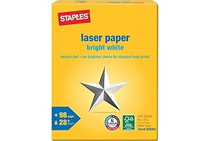 Staples 28lb Bright Laser Paper