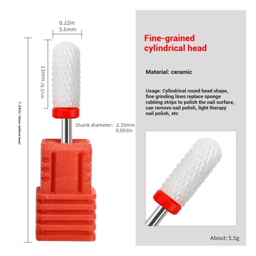 Set de 4 Puntas de Cerámica para Taladro de Uñas miniatura 2