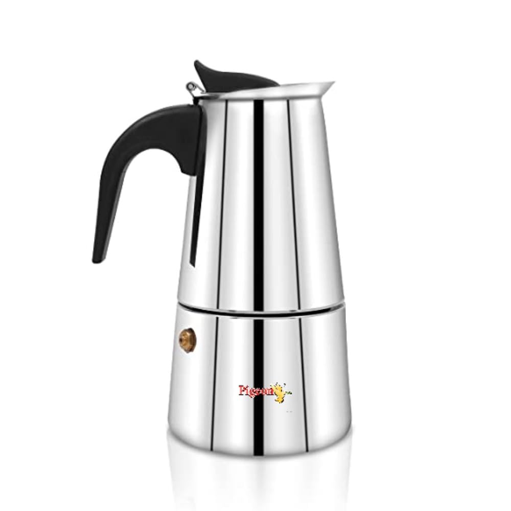 XPRESSO Premium Stainless Steel Coffee Percolator – 6 Cups | Large Capacity Traditional Filter Coffee Maker | Induction & Gas Stove Compatible