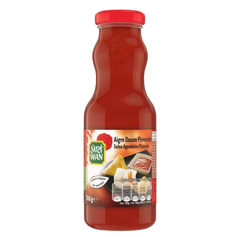 Sauce aigre-douce pimentée Suzi Wan 4 flacons pour relever vos plats de riz fades