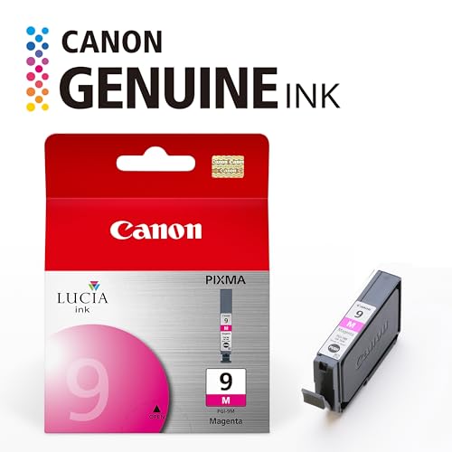 Image of Canon PGI-9 Genuine Magenta Ink Tank, Compatible with Pro9500, Pro9500 Mark II, MX7600, and IX7000 Printers