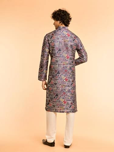 Image of DIWAS BY MANYAVAR Men's Abstract Prints Casual Kurta (1pc)