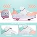 HSQ Roller Skate Shoes for Girls Kids Detachable Wheeled 2 in 1 Skating Shoes with Wheels Fashion Sneaker Ages 5-8,8-12 Size Little Kid 3