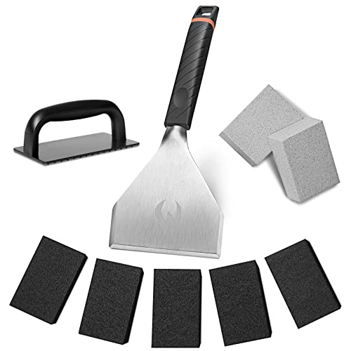 Commercial Griddle Cleaning Tools 5 Melgrilot Griddle Cleaning Kit for Blackstone, Griddle Cleaner Tool Set ...