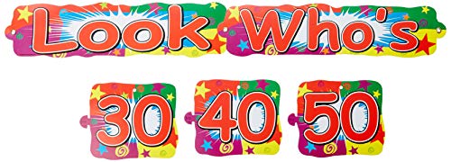 Beistle Look Who's (30/40/50) Streamer