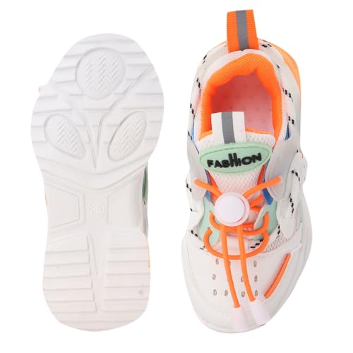Image of Hopscotch Boys Lace Up Athletic Shoes in White Color