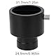 Topiky Astronomischer Teleskop-Adapterringkonverter 24,5 mm (0,965 Zoll) Schnittstelle zu 1,25 Zoll T-Mount-Adapterring-Teleskop-Okularzubehör