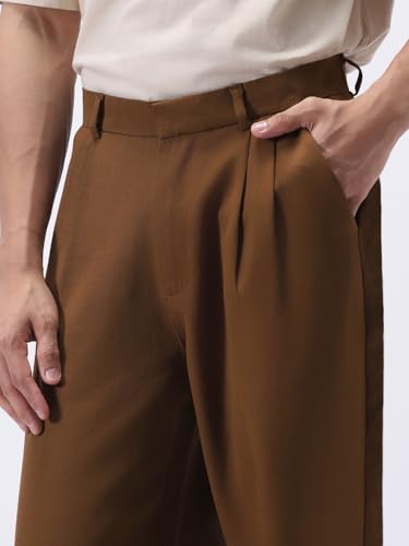 Image of Urbano Fashion Men's Loose Baggy Fit Solid Korean Pants Stretchable