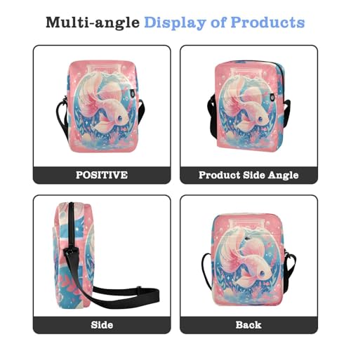 Cute Simple Colorful Baby Fish messenger bag for women men's shoulder bag Shoulder Handbags Adjustable Strap for Travel Casual4