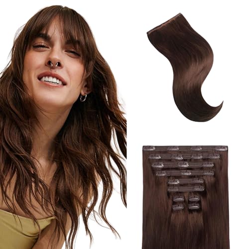 Luxy Hair 20" Chocolate Brown Thick Classic Clip-In Hair Extensions