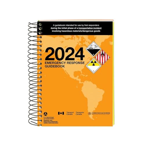 J. J. Keller & Associates, Inc. 2024 Emergency Response Guidebook (ERG), Spiral Bound, 4” x 5.5” Pocket Size, English, 1-Pack