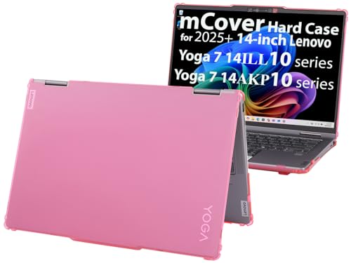 mCover case ONLY Compatible for 2025~2026 14-inch Lenovo Yoga 7 2-in-1 14ILL10 | 14AKP10 Series Windows Notebook Computers (NOT Fitting Any Other Models) (Pink)