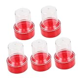 Veemoon Boîte De Rangement pour Tampons Étanche Rouge Conteneur De Stockage Portable pou...