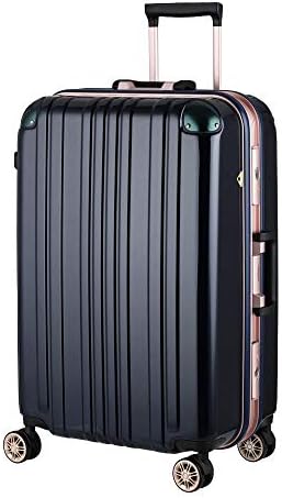 （10:30時点） [レジェンドウォーカー] スーツケース (7泊以上 / Lサイズ / 83L / ネイビー) アルミフレーム 軽量 旅行用 (フック付き/TSAロック/ダブルキャスター) キャリーケース バッグ [5122-67-NV]