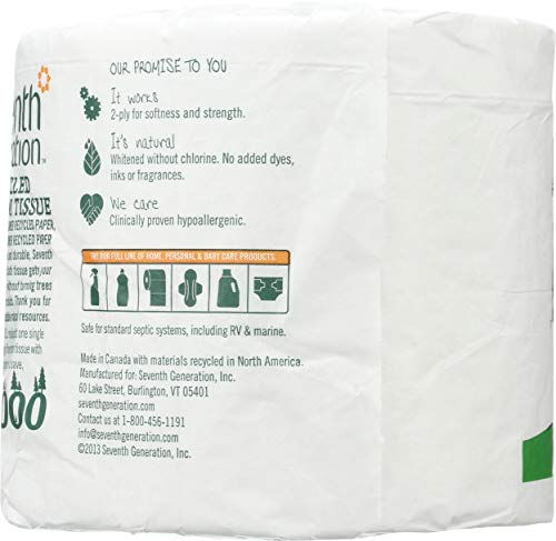 Image of Seventh Generation Bathroom Tissue, 2-ply, 500 count, 1 Roll