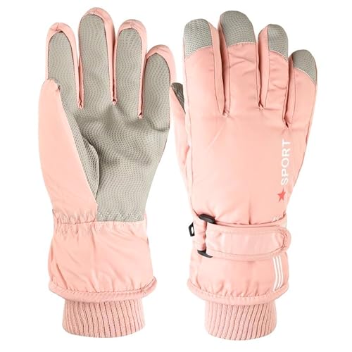 Image of UTOWO Kids Winter Cold Weather Ski Gloves Boy-Girl Warm Windproof Snow Gloves for Snowboarding Sledding Cycling Toddler 3-6T