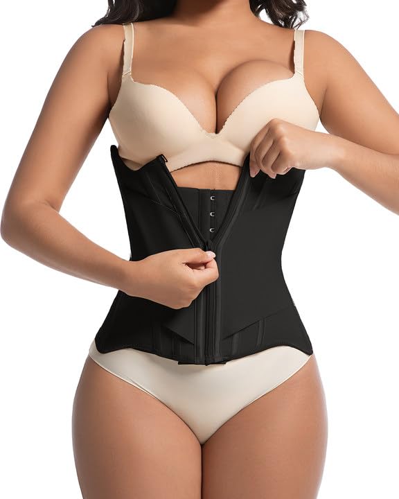 Waist Trainer for Women for Daily Wear, Faja Body Shaper Corset with Tummy Control for Workouts, Postpartum Recovery