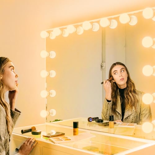 Image of Brtstiun G25 LED Vanity Light Bulbs for Bathroom, Globe Bulb 40W Equivalent