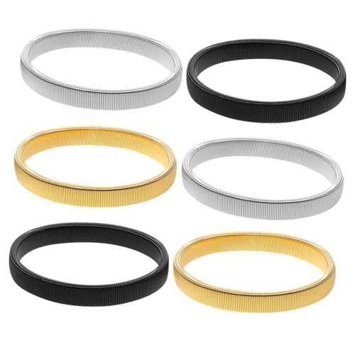 Ipetboom Versatile 6-pack Arm Band Cuffs Anti-slip Shirt Sleeve Holders Breathable Fabric for Men Women