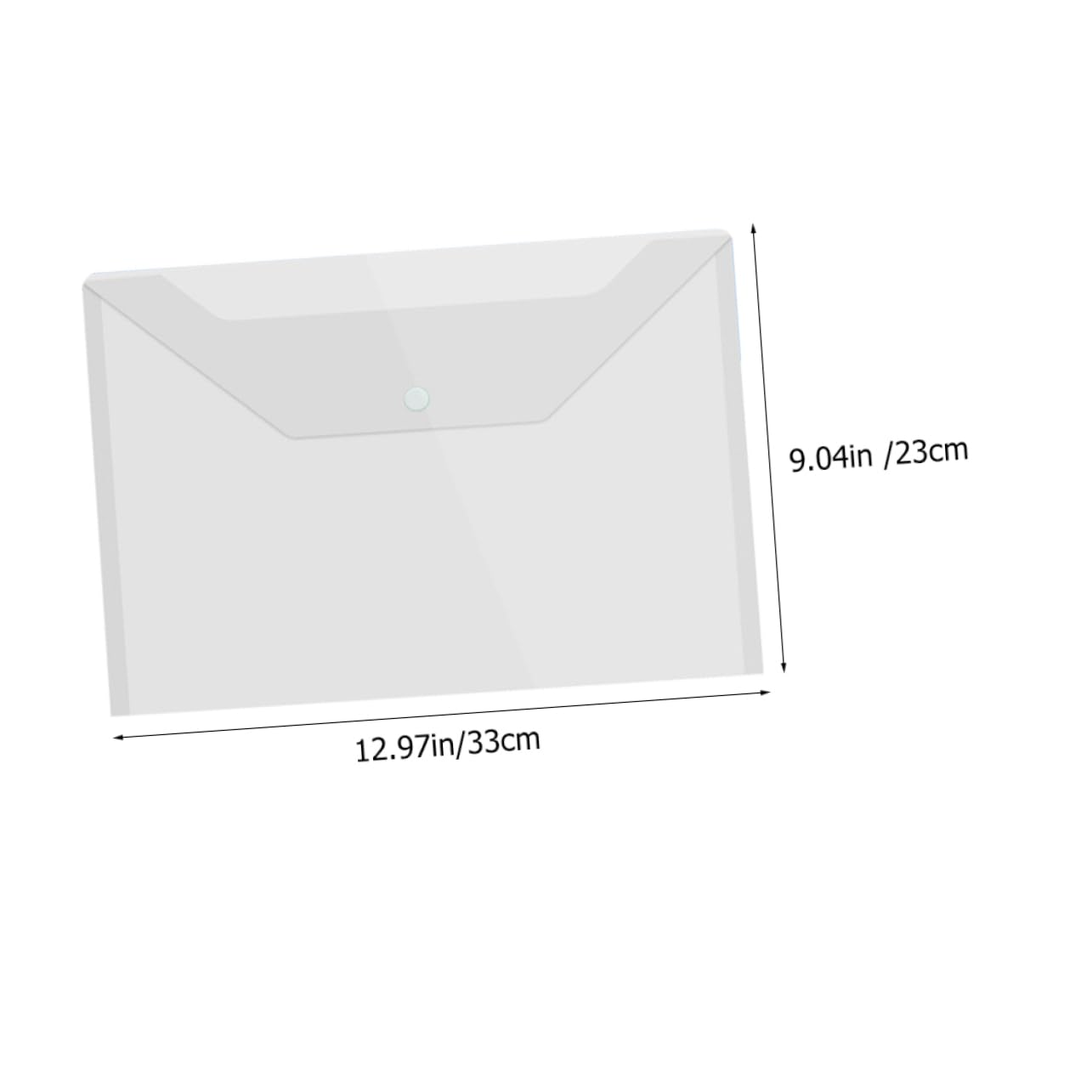 ARTIBETTER 6 Pack A4 Size File Storage Bag Pp Document Folder Snap Button Strong File Holder Office Organizers