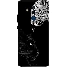Huawei Mate 10 Pro  le Uyumlu Siyah Y Harfli Wild Lovers Desenli Silikon K l f