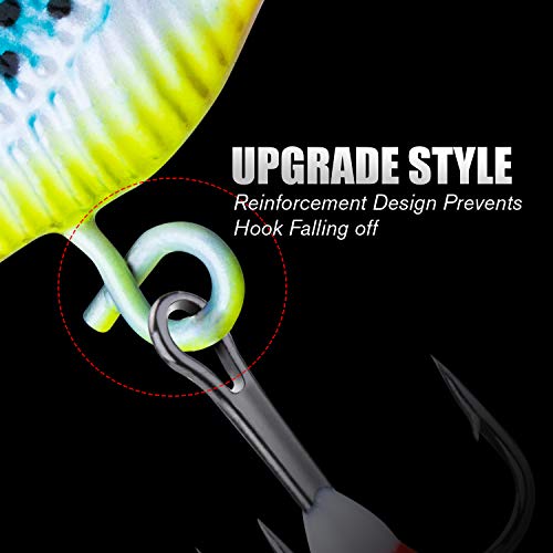 Goture ice Fishing jigs Walleye ice Fishing Lures Crappie kit Glow Dark Saltwater for Saltwater and Freshwater Fishing baits and Lures for bass