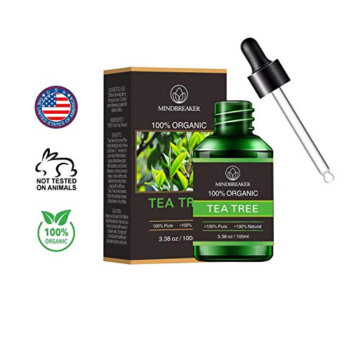 Aceite esencial de árbol de té orgánico, aceites aromáticos de aromaterapia orgánica 100% aceite esencial terapéutico… - Imagen 3