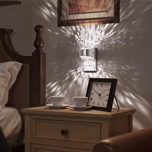 Image of Briignite Night Light Plug into Wall, Color Changing Night Light for Kids, 3CCT Diamond Design Nightlight Projector, Dusk to Dawn Sensor for Nursery Bathroom Bedroom Gaming Room Decor Gift