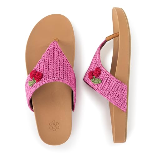 Image of The Sak Everly Slide Sandal - Women's Flat Fashion Slides with Soft Cushion Sole - Beach Slip On Sandals For Everyday