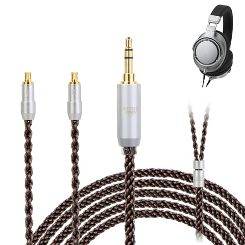 okcsc ZT8 リケーブル A2DC ヘッドホンケーブル 交換ケーブル イヤホン・ヘッドホン用 8芯 OFC 金メッキ Audio-Technica用 ATH-ADX5000・ESW950・SR9・AP2000Ti・ATH-AWAS・ATH-WP900