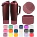 Mity rain 2PCS Protective Silicone Boots for Owala 30oz & 40oz FreeSip Sway Bottles & Tumblers - Accessories for owala, Enhances Stability & Prevents Scratches(Black Cherry)