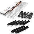 Grill Warming Rack and Flavorizer Bars Heat Deflectors for Weber GS4 Genesis II E-410, II S-410, II SE-410 Grills, Grill Parts for Weber Genesis II 400 Series, Stainless Steel for Weber 66045 66686