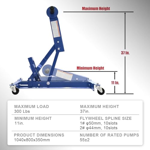 Image of BIG RED Truck Clutch Jack and Flywheel Handler to Transport Heavy Duty Truck Clutches, 300 Lb Capacity, Red,TDC03001