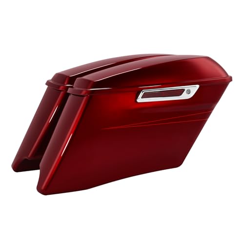 HR3 Velocity Red Sunglo (Pinstripe) 4" Stretched Hard Saddlebag Compatible with 2017 Road Glide Special Street Glide Special (Replace for OEM) Fit for 2014-2023 Harley Touring Models miniatura 6