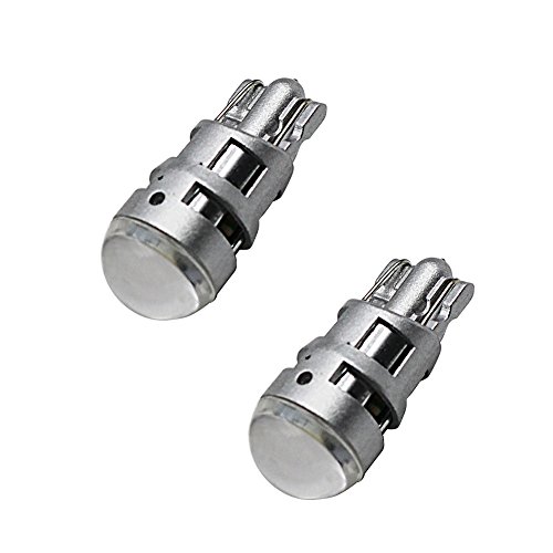 Yolu 2-Pack T10 LED White 1-SMD 3030 T10 W5W LED Bulbs Super Bright Interior Replacement Side Lights 168 194 2825 Wedge Bulbs for 12V License Plate Dashboard Side Marker Light Map Dome Lamp