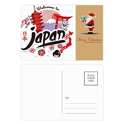 Cartes postales chat porte-bonheur lot de 20 pour offrir des voeux