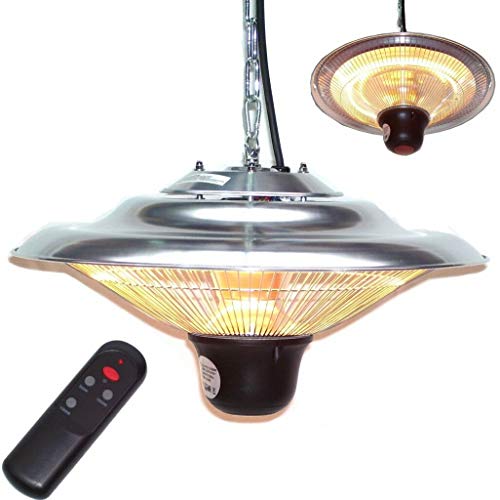 Deckenstrahler Heizpilz mit Fernbedienung 55219 Heizstrahler Terrassenheizstrahler AWZ