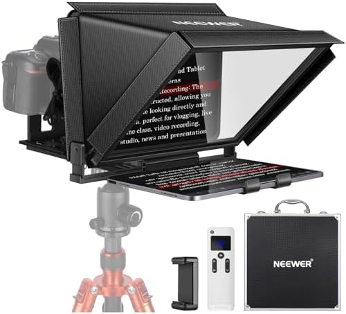 NEEWER X12 14 inch Aluminum Alloy Teleprompter for iPad Tablet Sm...