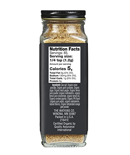 Image of Watkins Gourmet Organic Spice Jar, IPA Seasoning, 3.6 oz. Bottle, 3-Pack