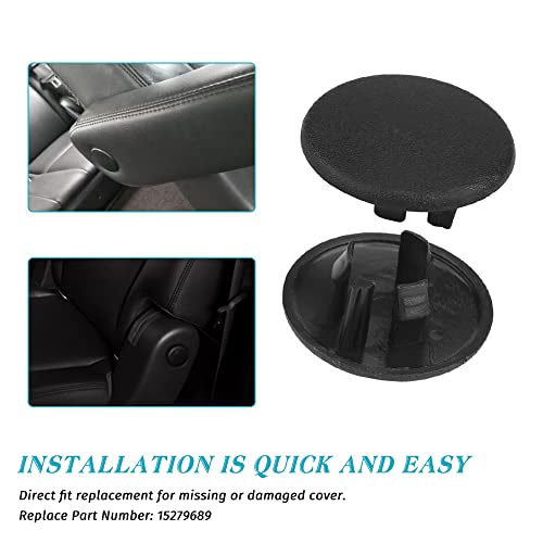 Armrest Cover Cap for 07-19 Chevy Tahoe Suburban Yukon Cadillac Escalade Black - Picture 4 of 13