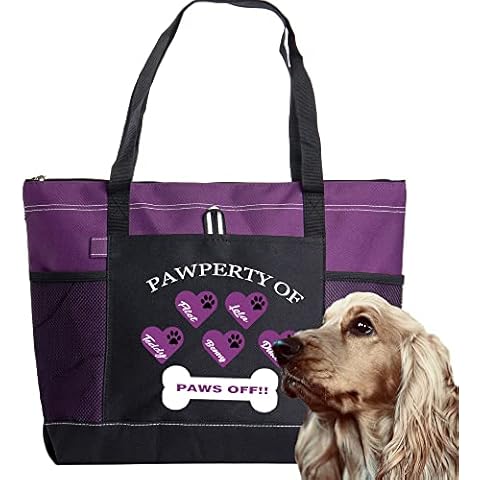 Personalized Weekend/Travel/Camping Bags for Dog Cat Toys/Food/Water Bottle Dishes/Small Blankets, Short Trip/Overnight Stays Bag Custom Pet Name to Keep Puppy Doggie Kitties Essentials Cover