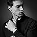 Urban Jewelry Stunning Solid Tungsten Link Bracelet for Men Polished Pyramid Style (Silver, 8.26 inch L,11mm W)