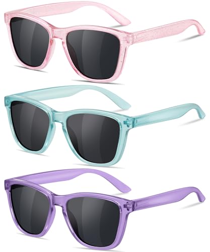 Image of Kids Polarized Sunglasses for Girls Boys UV400 Protection Classic Fashion sun Glasses Lightweight Material Age 3-10