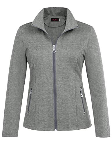 Hanna Nikole Women's Plus Size Workout Yoga Jacket Full Zip Running Track Jacket